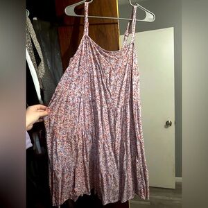 Light purple floral dress with pockets size 2x